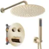 Obrazek Zestaw prysznicowy podtynkowy z termostatem LUNGO złoty + BOX