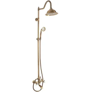 Obrazek Zestaw prysznicowy Rea Bergamo antyczny brąz
