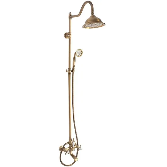 Obrazek Zestaw prysznicowy Rea Bergamo antyczny brąz