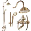 Obrazek Zestaw prysznicowy Rea Bergamo antyczny brąz