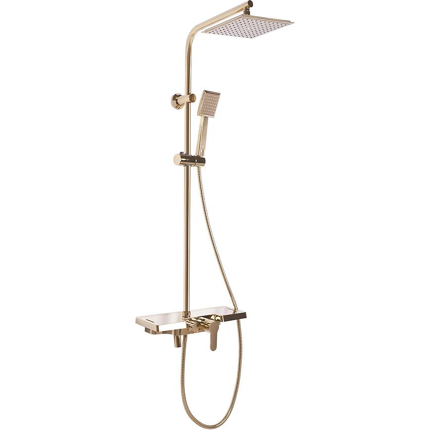 Zestaw natryskowy Rea Bravo złoty