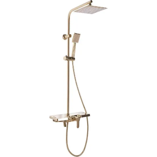 Obrazek Zestaw natryskowy Rea Bravo złoty