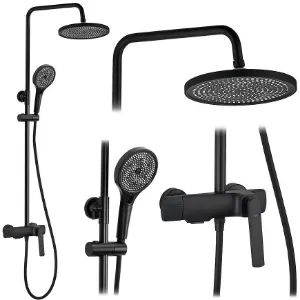 Obrazek Zestaw prysznicowy Rea Rebel czarny