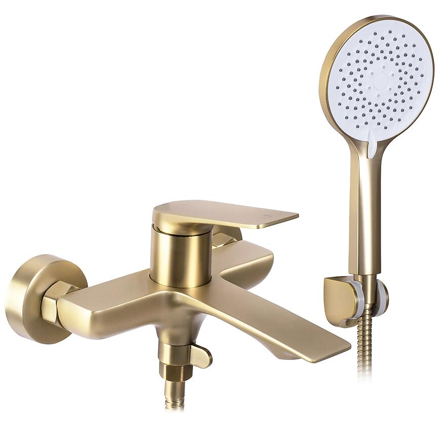 Bateria wannowa REA AVALON złota szczotkowana