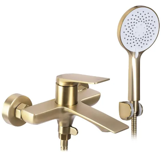 Obrazek Bateria wannowa REA AVALON złota szczotkowana