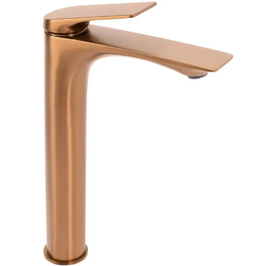 Obrazek Bateria umywalkowa wysoka Rea Avalon miedź szczotkowana