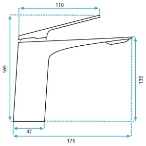 Obrazek Bateria umywalkowa Rea AVALON chrom