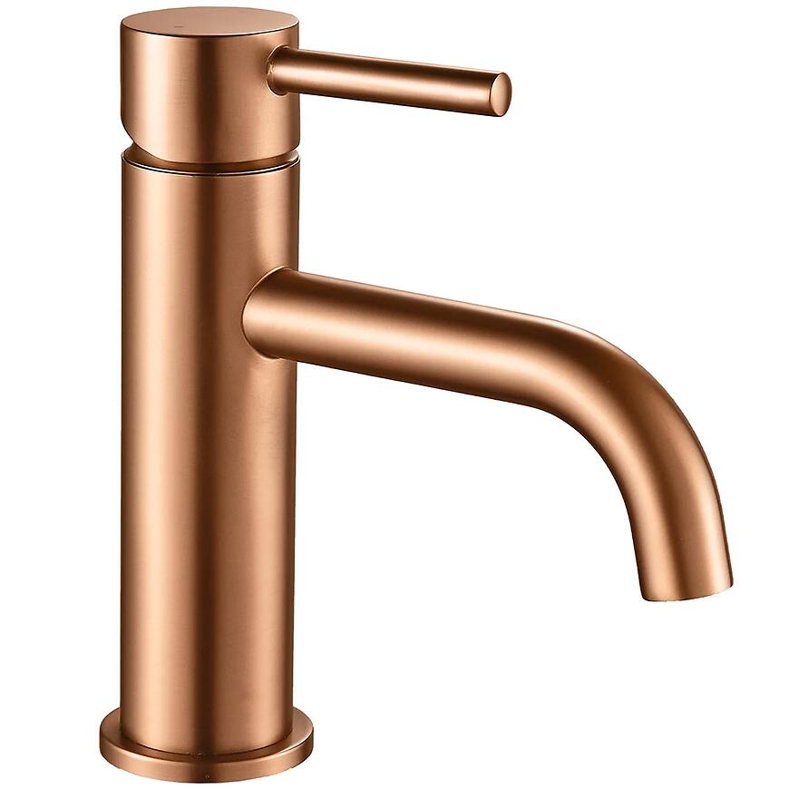 Bateria umywalkowa REA LUNGO miedź szczotkowana