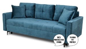 Obrazek Sofa z funkcją spania Foster niebieski