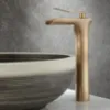 Obrazek Bateria umywalkowa wysoka REA Laguna antique złota szczotkowana