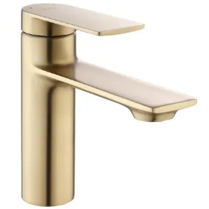 Obrazek Bateria umywalkowa REA STORM złota szczotkowana