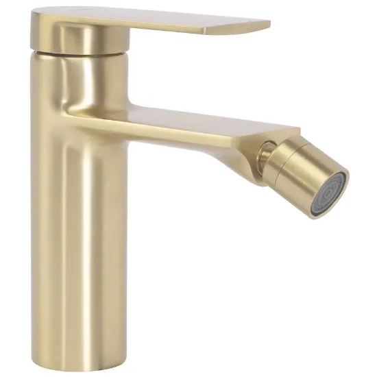 Obrazek Bateria bidetowa Rea Storm złota szczotkowana