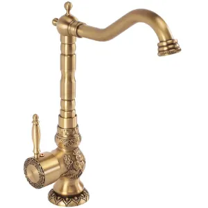 Obrazek Bateria kuchenna umywalkowa wysoka Rea VENICE antyczny brąz