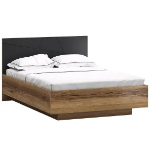 Obrazek Łóżko 140x200 Orient Z Dąb Delano/Czarny