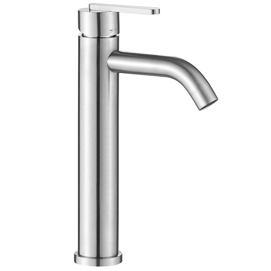 Bateria umywalkowa wysoka Rea Ontario nikiel szczotkowany