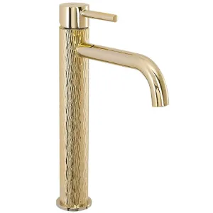 Obrazek Bateria umywalkowa wysoka REA LUNGO ART złota