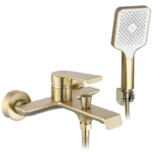 Obrazek Bateria wannowa REA Hass złota szczotkowana