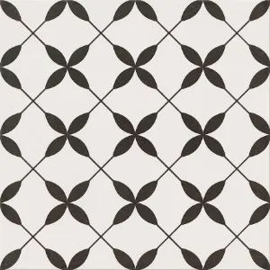 Obrazek Gres Patchwork Clover Black Pattern 29,8/29,8
