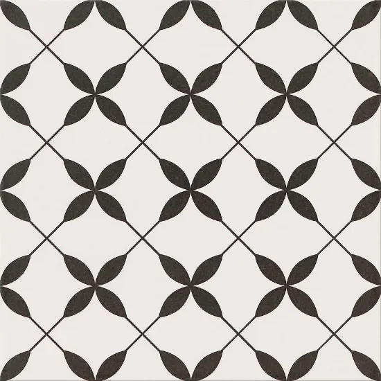 Obrazek Gres Patchwork Clover Black Pattern 29,8/29,8