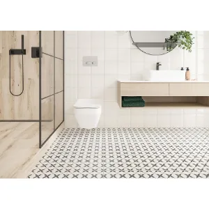 Obrazek Gres Patchwork Clover Gray Pattern 29,8/29,8