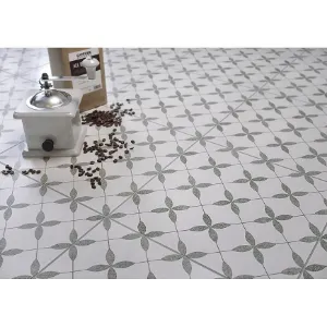 Obrazek Gres Patchwork Clover Gray Pattern 29,8/29,8