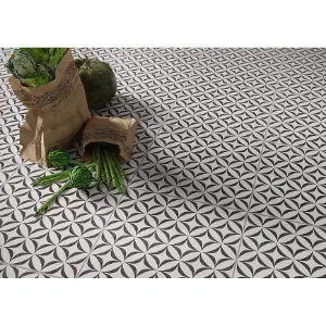 Obrazek Gres Patchwork Vertigo Black 29,8/29,8