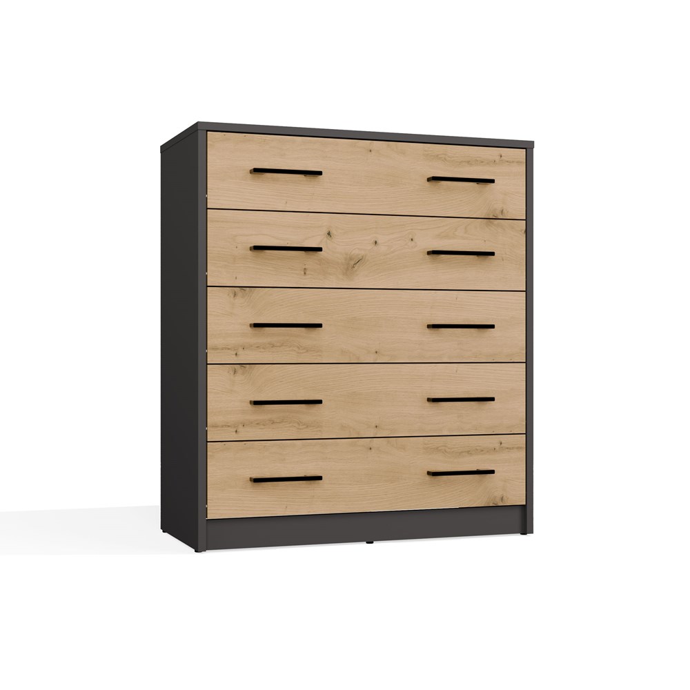 Szafka na buty Lexa antracyt/dąb artisan