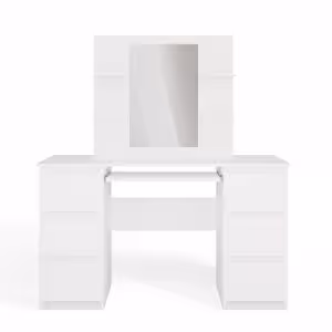 Obrazek Toaletka z lustrem Star 4P biały