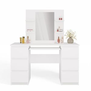 Obrazek Toaletka z lustrem Star 4P biały