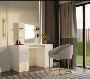 Obrazek Toaletka z lustrem Star 4P biały