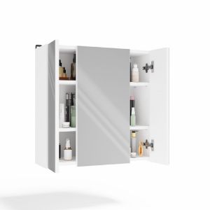 Obrazek Szafka łazienkowa z lustrem Mir 3L biała