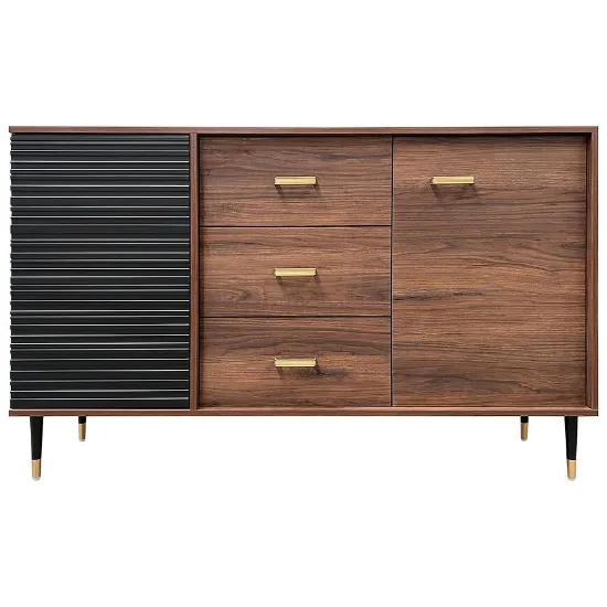 Obrazek Komoda K1 148 Orzech Ciemny/Czarny