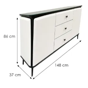 Obrazek Komoda K2 148 Kaszmir/Blat Marmur