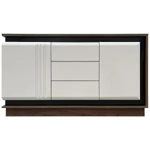 Obrazek Komoda K4 145 Orzech C/Kaszmir/Czarny Marmur