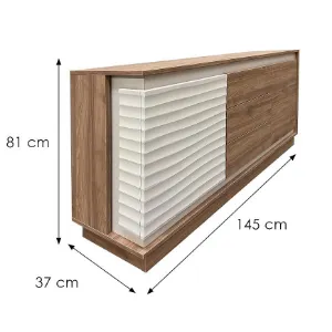 Obrazek Komoda K5 145 Orzech Jasny/Kaszmir