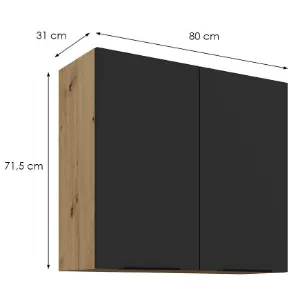 Obrazek Szafka Kuchenna Aria-Bl/Ar Anti Fingerprint 80g-72 2f