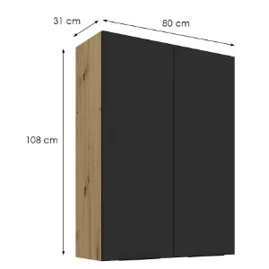 Obrazek Szafka Kuchenna Aria-Bl/Ar Anti Fingerprint 80g-108 2f