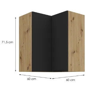 Obrazek Szafka Kuchenna Aria-Bl/Ar Anti Fingerprint 60x60 Gn-72 2f (90°)