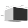 Obrazek Szafka Kuchenna Aria-Bl/Wh Anti Fingerprint 50 Nagu-36 1f