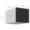 Obrazek Szafka Kuchenna Aria-Bl/Wh Anti Fingerprint 40 Nagu-36 1f