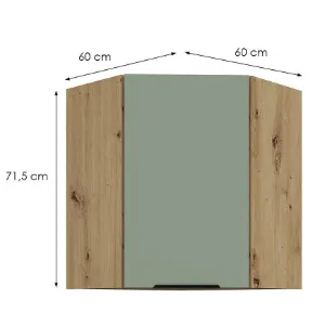 Obrazek Szafka Kuchenna Aria-Sa/Ar Anti Fingerprint 60x60 Gn-72 1f (45°)