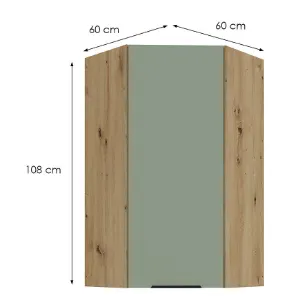 Obrazek Szafka Kuchenna Aria-Sa/Ar Anti Fingerprint 60x60 Gn-108 1f (45°)