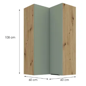 Obrazek Szafka Kuchenna Aria-Sa/Ar Anti Fingerprint 60x60 Gn-108 2f (90°)