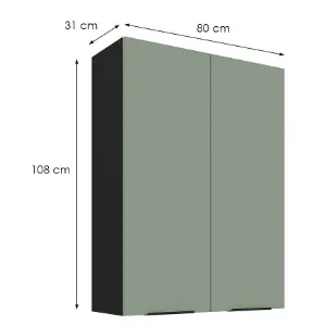 Obrazek Szafka Kuchenna Aria-Sa/Bl Anti Fingerprint 80g-108 2f