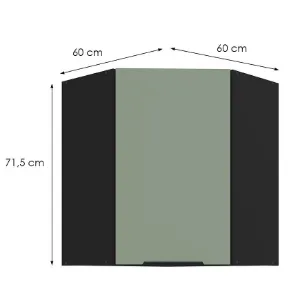 Obrazek Szafka Kuchenna Aria-Sa/Bl Anti Fingerprint 60x60 Gn-72 1f (45°)