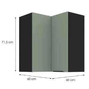 Obrazek Szafka Kuchenna Aria-Sa/Bl Anti Fingerprint 60x60 Gn-72 2f (90°)