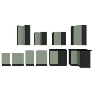 Obrazek Szafka Kuchenna Aria-Sa/Bl Anti Fingerprint 60x60 Gn-72 2f (90°)