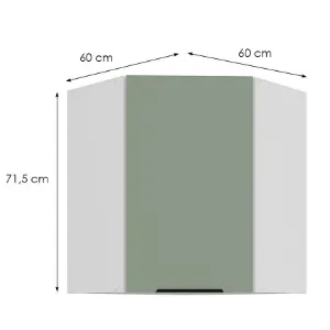 Obrazek Szafka Kuchenna Aria-Sa/Wh Anti Fingerprint 60x60 Gn-72 1f (45°)