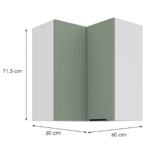 Obrazek Szafka Kuchenna Aria-Sa/Wh Anti Fingerprint 60x60 Gn-72 2f (90°)
