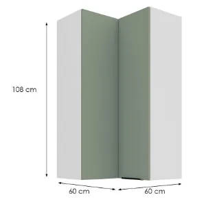 Obrazek Szafka Kuchenna Aria-Sa/Wh Anti Fingerprint 60x60 Gn-108 2f (90°)